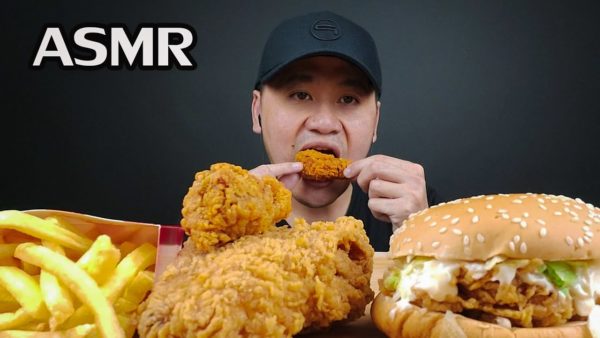 ASMR กินไก่ทอดเคเอฟซี ชุดสุดอร่อย กับเสียงเเน่นจนคุณต้องหิว!! ?MUKBANG KFC SET MINI REAL SOUND