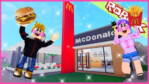 Roblox ขายฝันสร้างร้านแมคโดนัลด์สุดอร่อย Roblox McDonald's restaurant